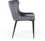 Стул JAZZ, бархат серый 27/черный конус Top Concept JAZZ 75890