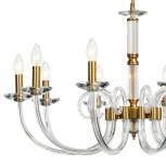 Подвесная люстра Stilfort Glass 1050/03/10P (220V, хрусталь, на цепи, свеча)