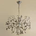 Подвесная люстра Reluce 08281-0.4-06 CR (220V, хрусталь, на цепи)