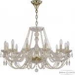 Подвесная люстра Bohemia 101 101/12/300 G (220V, подвески, на цепи, подсвечник, свеча)