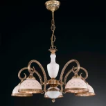 Подвесная люстра Reccagni Angelo 8210 L 8210/5 (220V, на цепи, узор в клетку)
