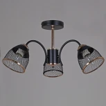 Потолочная люстра на штанге Reluce 01505-0.3-03 BK+FGD (220V)