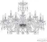 Подвесная люстра Bohemia 105 105/10+5/300 Ni (220V, подвески, на цепи, подсвечник, свеча)