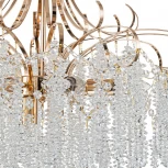 Подвесная люстра Escada Favero 2108/8P 8х40Вт E14, металл/хрусталь, золото/прозрачный (220V, на цепи)