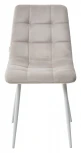 Стул CHILLI G108-06 серебристо-серый/ белый каркас, велюр