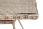 Плетеный стол из искусственного ротанга 160х90см, цвет бежевый 4SIS Латте YH-T4766G-1 beige