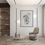 Трековый угловой светильник светодиодный однофазный 220V Denkirs Smart Linear DK8015-BK