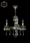 Подвесная люстра с хрустальными подвесками Art Classic 31.02 31.02.3.CK125SP.A.G.Sp