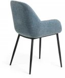 Обеденный стул La Forma (ex Julia Grup) Konna (Синий/ Сталь,Фанера,Пена,Полипропилен,Металл)