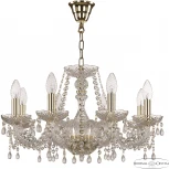 Подвесная люстра Bohemia 112 112/8/195 G V0300 (220V, подвески, на цепи, подсвечник, свеча)