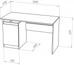Письменный стол Woodville Рунтроп 2 белый 472567