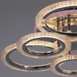 Потолочная люстра светодиодная на штанге с пультом Reluce 09812-3.3-3+3D CR (RGB) (220V)