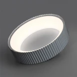 Потолочный светильник круглый Sonex Sharmel 7713/56L металл/акрил/белый/серый LED 56Вт 3000-6500К D460 IP20 пульт ДУ (220V, круглые)