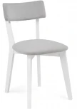 Деревянный стул Woodville Гилмар серый велюр / белый 515982