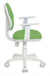 Кресло детское Бюрократ Ch-W356AXSN салатовый 15-118 крестовина пластик пластик белый