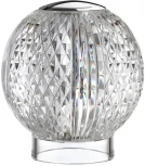 Настольная лампа Odeon Light Crystal 5007/2TL хром/металл/акрил LED 2W 4000K 200лм (регулировка яркости, 220V, диммер, сенсорный выключатель, шар)