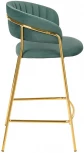 Стул полубарный Turin мятный с золотыми ножками Bradex Home FR 0913