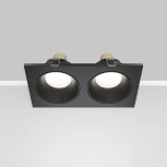 Встраиваемый светильник Zoom GU10 2x50Вт IP 65 Maytoni Technical DL033-2-02B (220V)