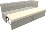 Диван кухонный Бриз с углом справа (Бежевый/Рогожка) Лига Диванов арт.122434