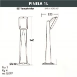 Наземный светильник Fumagalli Germana 2N1.613.010.WYF1R (220V, IP66)
