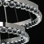 Подвесной светильник ярусный каскадный Глобула 690010603 DeMarkt (LED, 220V, пульт управления, на тросе, кольцо)