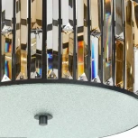 Подвесная люстра iLamp Royal 10390-5P BK (220V, хрусталь, на цепи, круглые)