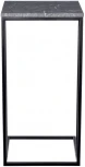 Придиванный столик Loft 35x35см, серый мрамор с чёрными ножками Bradex Home RF 0355