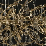 Подвесная люстра светодиодная Bijout 10067/1800 GD (220V, на тросе, ветки)