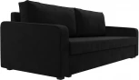 Диван прямой Лига-009 (Черный/Микровельвет) Лига Диванов арт.118056