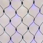 Гирлянда сетка светодиодная статическое свечение. 2x1.5м. Соединяемая Uniel ULD-N2015-288/SBK WHITE-BLUE IP67