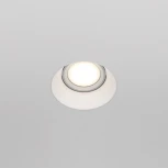 Встраиваемый светильник под гипсокартон Dot GU10 1x50Вт Maytoni Technical DL042-01-RD-W (220V, круглые)