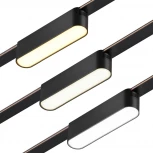 Трековый смарт-светильник для низковольтного шинопровода с двумя режимами работы Novotech Easy 359461 черныйLED 6W 24V 3000-6000K (умный дом - Алиса, Tuya Smart)