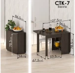 Стол обеденный раздвижной Woodville СтК7 венге 295286