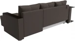Диван угловой Атланта Лайт правый угол (Коричневый/Рогожка) Лига Диванов арт.121163