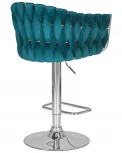 Стул барный DOBRIN MARCEL (морской волны велюр (MJ9-99))