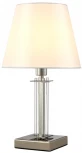 Интерьерная настольная лампа Crystal Lux Nicolas LG1 NICKEL/WHITE (220V)