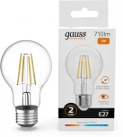 Лампочка светодиодная филаментная Gauss Filament Elementary 22219 А60 9W 710lm 2700К Е27 LED
