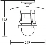 Потолочный светильник уличный Oasis Light TOKIO 2 68905A Bl (220V, фонарь, IP44)