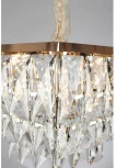 Подвесная люстра ярусная Omnilux 726 OML-72603-08 (220V, хрусталь, на цепи)