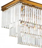 Подвесная люстра каскадная iLamp Triumph 6119-1200 BR (220V, хрусталь, на цепи)