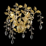 Бра Crystal Lux EDEN AP2 GOLD (220V, подвески, листья, ветки)