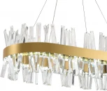 Подвесная люстра с таймером Natali Kovaltseva Smart Нимбы LED LAMPS 81250 (220V, хрусталь, пульт управления, управление смартфоном, на тросе)