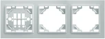 Рамка на 3 поста (белый) Stekker Эрна 39056