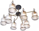 Потолочная люстра на штанге Imex MD.4889-8-S AB+BK
