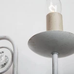 Бра Eurosvet Tomas 60018/2 белый с золотом (220V, выключатель, подсвечник, свеча)