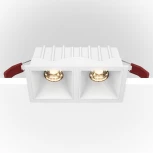 Встраиваемый светильник Alfa LED 4000K 2x10Вт 36° Dim Triac Maytoni Technical DL043-02-10W4K-D-SQ-W (220V)