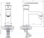 Смеситель Rush Flores FL0835-11 для раковины