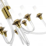 Подвесная люстра ST Luce Vetrano SL1241.203.08 Золотистый/Белый E14 8*40W (220V, на тросе)