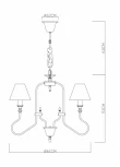 Подвесная люстра Arte Lamp Alastor A6702PL-12PB