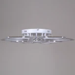 Потолочная люстра светодиодная на штанге с пультом Reluce 09827-3.3-5+5 WH (ночной режим, 220V)